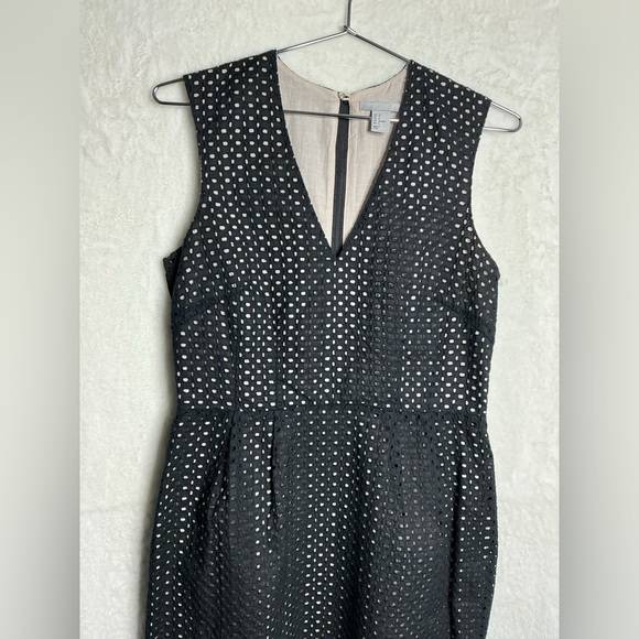 H&M Black and White Patterned Midi Dress - Picture 3 of 9